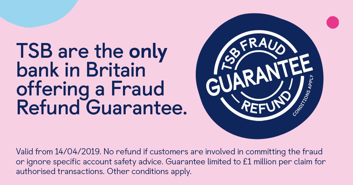 TSB's tweet photo. Not all banks are the same when it comes to fraud. At TSB Bank, if you make an honest mistake or click something you shouldn't have, we can help. Can your bank? 

Find out more here: https://t.co/qozBr1HYFL https://t.co/VosymYS9D1