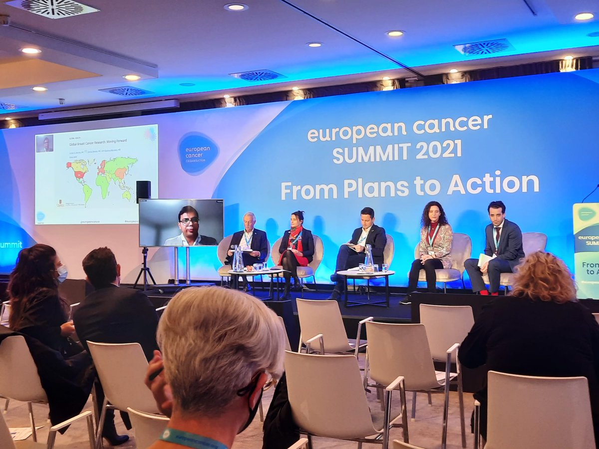 EuropeanCancer's tweet photo. “There are many low-hanging fruits in #Cancercare & research. There remain dramatic inequalities in access in the world. Let’s go 🌍 before going to the 🌜”
‼️ @oncology_bg powerful reminder on the need to prioritise addressing global #Cancerinequalities
#EuropeanCancerSummit https://t.co/eMbrugxFoj