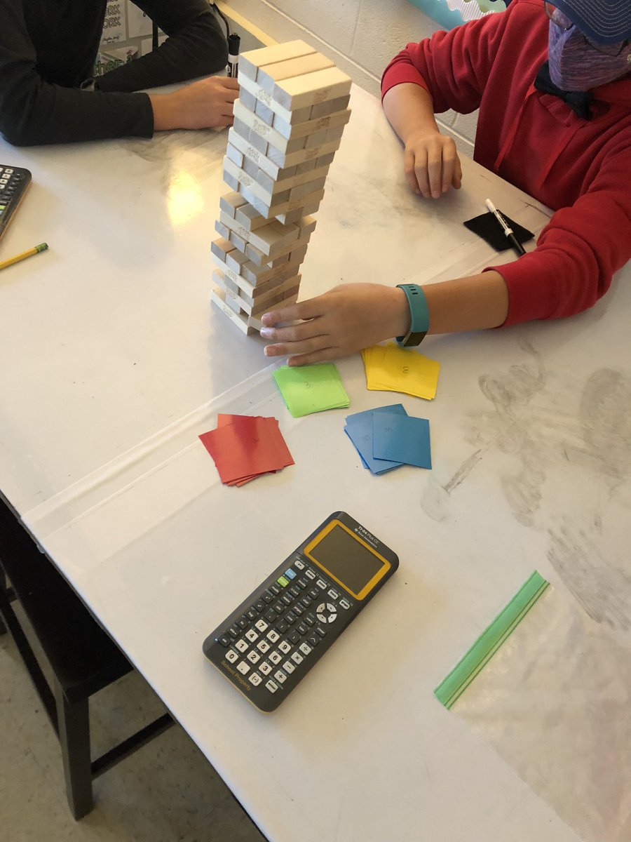 MissWeberMath7's tweet photo. Reviewing triangles with a game of jenga! #Geometry @JML_MS_Official https://t.co/1cDZ53xXwT
