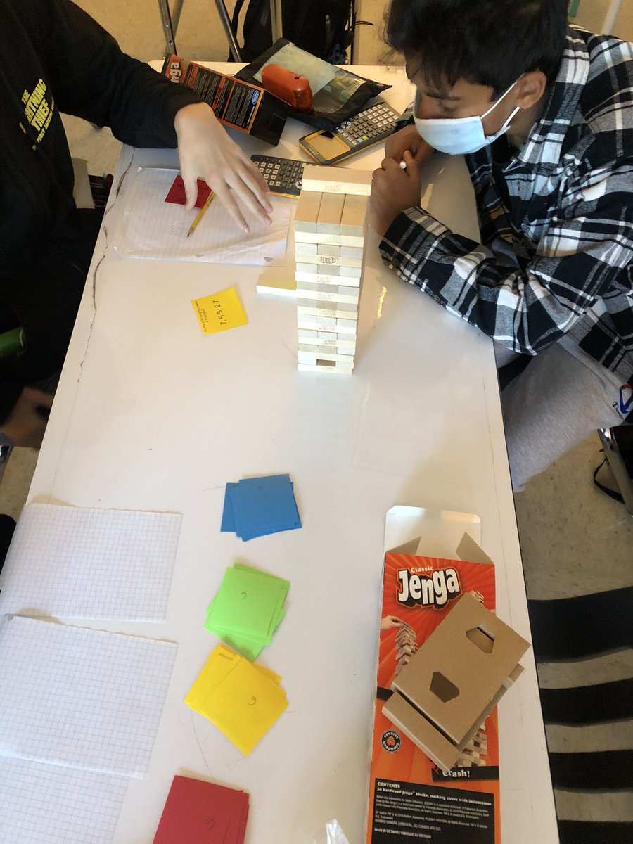 Reviewing triangles with a game of jenga! #Geometry <a href="/JML_MS_Official/">JM Lunsford MS</a>