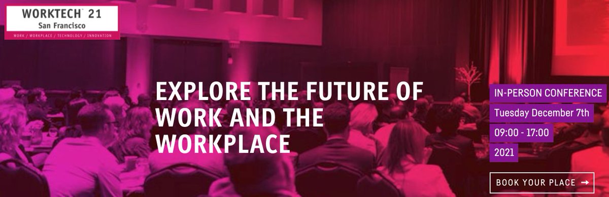 Allwork_space's tweet photo. Join #WORKTECH21 San Francisco as they bring innovative ideas and inspiration to the workplace community through interdisciplinary speakers and learning experiences to enhance creativity and move thinking forward.

TICKETS HERE ⬇️
https://t.co/i1iOjp7YLm https://t.co/2iPtIAkIFu