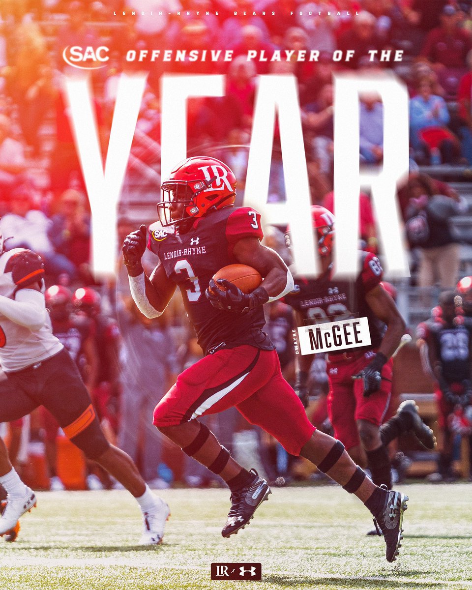 LRBearsFootball's tweet photo. ✔️Program record 16 all-conf players
✔️1st Offensive POTY since 1994
✔️6th Defensive POTY since 2010
✔️Offensive Freshman of the Year

The Bears cleaned up the All-Conference awards! https://t.co/ZzF29K9gRM