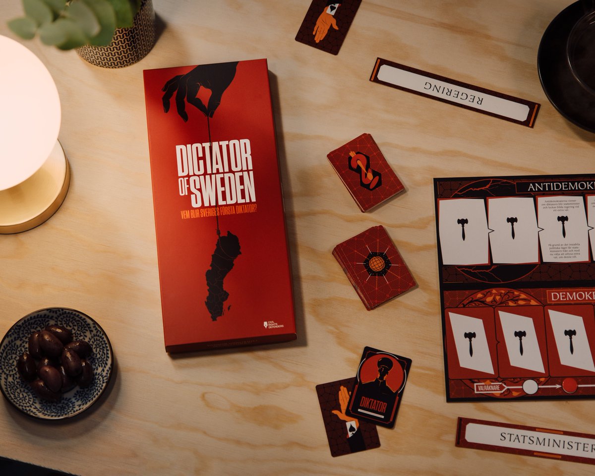 crdefenders's tweet photo. A NEW WAY TO PROTECT DEMOCRACY - ABOLISH IT!

Abolishing democracy in Sweden is easier than you might think - now you can try it yourself in the board game Dictator of Sweden.

Read more about it (in Swedish) at @crdsverige and buy it at https://t.co/StCC0SHotb. #dictatorofsweden https://t.co/eLUIF9x7fJ