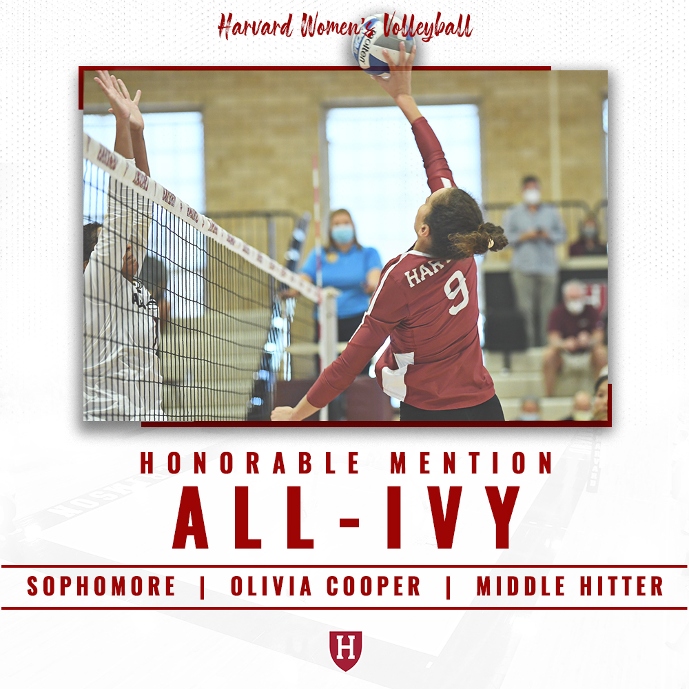 harvardwvball's tweet photo. Congrats to Olivia Cooper, Jaimie Rao, and Katie Vorhies for being named to the All-Ivy Honorable Mention Team!

📰: https://t.co/oRM95eHeIO

#GoCrimson #OneCrimson https://t.co/5zkAu5pXQY