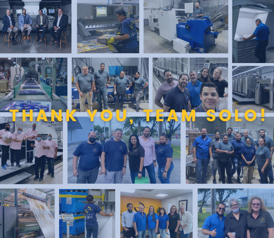 #November is the month of #thanksgiving. 🧡 We'd like to express how thankful we are to have weathered difficult times and emerged stronger! We are so grateful to our incredible employees and clients and all of the Solo friends and family, who have made it all possible.