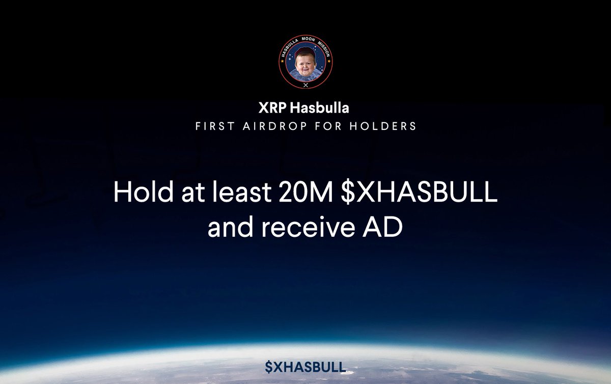 Are you a holder of $XHASBULL?  

They will airdrop 1B tokens equally to ALL HOLDERS 😉

✅ Hold at least 20M $XHASBULL
✅ Fill whitelist form: docs.google.com/forms/d/1Wzjs0… 

Snapshot: 25 Nov
AD: 30 Nov
-
They will also burn 0.5B on Nov. 22! Don’t forget 🔥🔥🔥 @XRPhasbulla