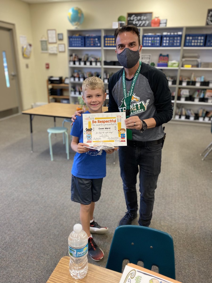 TESTrailblazers's tweet photo. Trinity students being celebrated for the character trait of Respect! ⁦@POEKPOE⁩  #Gratitude #BeTheLight https://t.co/Omf2LJmghz