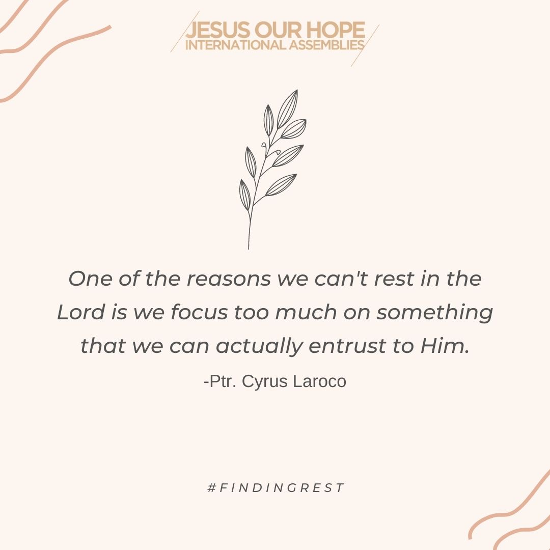 JOHIAph's tweet photo. Ptr. Cyrus shared about how to find rest in God and have that incomparable peace despite the mayhem around us. It might seem impossible, but it is with the Lord. 
With Him, we don't just live to exist but we learn to thrive with a deeper purpose ahead of us. 
#FindingRest https://t.co/TazqeqGLgD