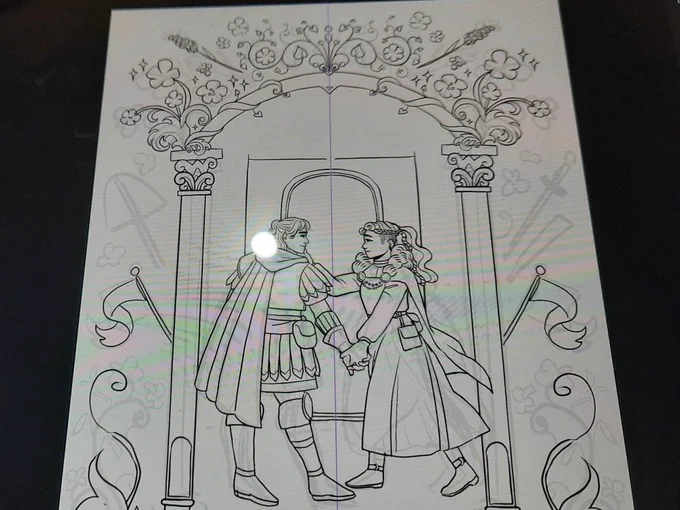 (wip, dont rt) medieval fantasy lesbians im making for my bday art tradition ✌😚 