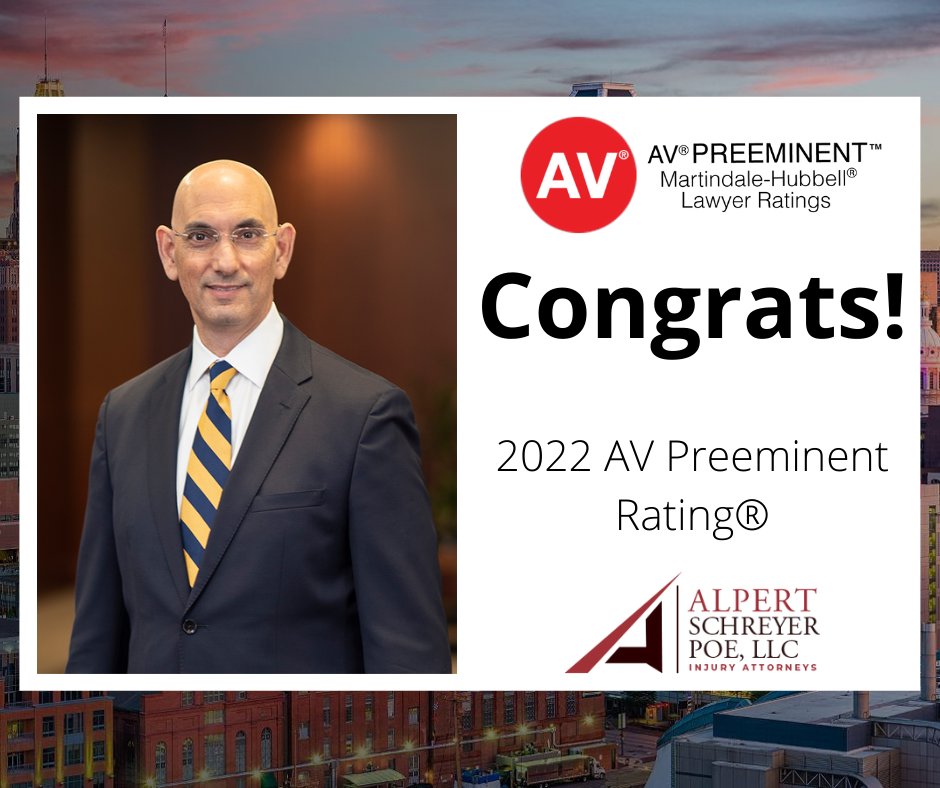 AndrewAlpert's tweet photo. We are excited to announce that Attorney Andrew D. Alpert has received a 2022 AV Preeminent Rating®, the highest peer rating by Martindale-Hubbell. Only those who have demonstrated “professional excellence” as legal advocates are granted this rating. https://t.co/QSsNS6gL7V