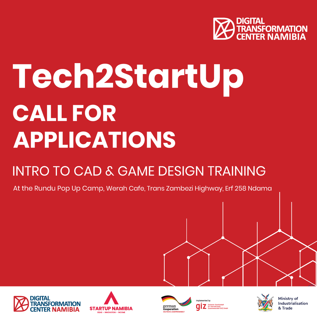 startupnam's tweet photo. CALLING ALL YOUTH IN RUNDU!

We will be hosting our next Tech2Startup programme in Rundu on the 29 November - 9 December 2021. Applications are now open!
Apply here:
https://t.co/jHiRMl6V8i

#HelloStartUps #Basecamp #ThinkOutside #DTC https://t.co/wr8410XUPc