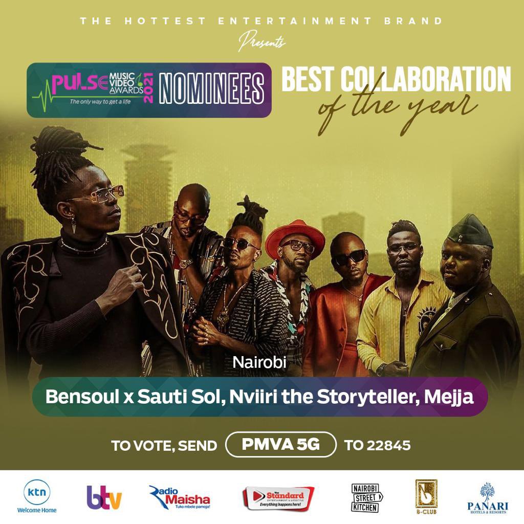 solgeneration_'s tweet photo. Our very own @Bensoulmusic’ #Nairobi has been nominated for a Pulse Music Video Award: Best Collaboration of The Year.
To vote simply message PMVA 5G to 22845
#SolGenerationMusic #SolGenerationExcellence #SolGenerationDOPE https://t.co/KHlL5yyZKf