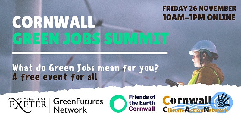 Cornwall has a major role to play in tackling the climate and nature emergencies. But do we have the skilled workforce for delivery?
Explore this key question - and many more - at the Cornwall Green Jobs Summit next Friday!
👉bit.ly/3nssfta