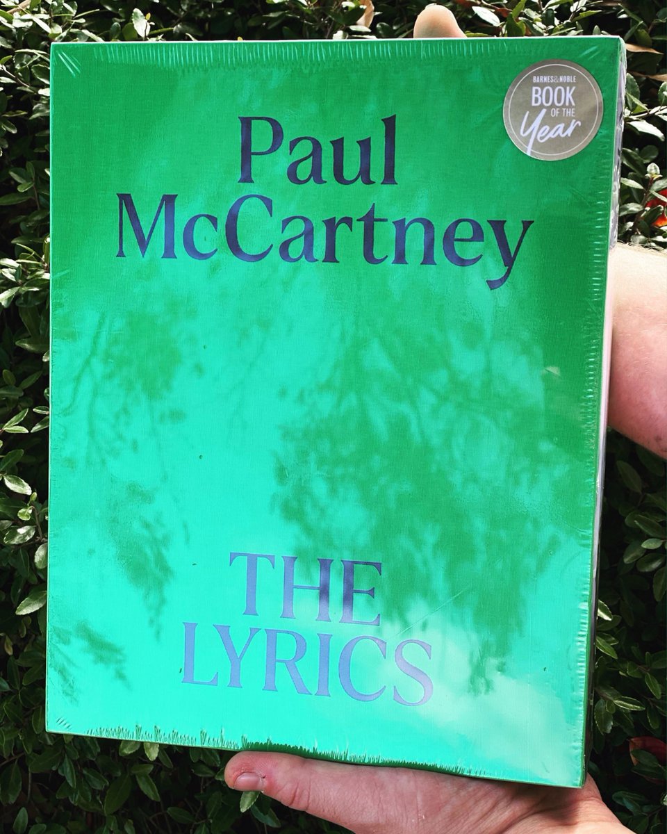 🎶 DRUMROLL PLEASE🎶  Announcing <a href="/barnesandnoble/">barnesandnoble</a> Book of the Year! The Lyrics: 1956 to the Present 🎶 Through the lens of 154 songs across all of the stages of his career, the collection showcases McCartney’s art and life in a way never seen before.