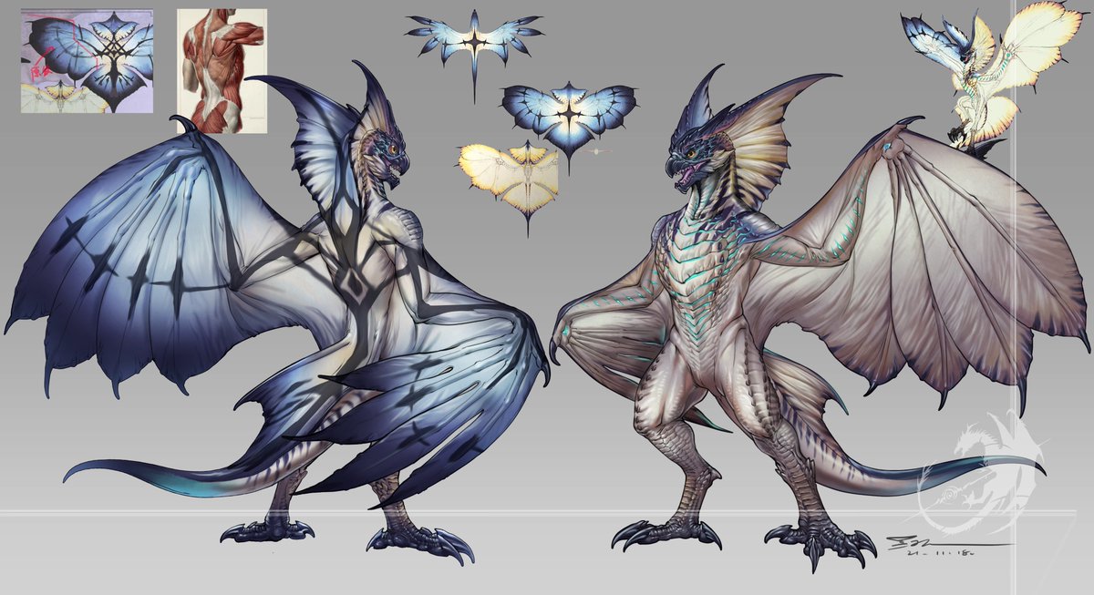 Commissioned from @GriffiM , it is the anthro dragon form of the Legiana.Th...