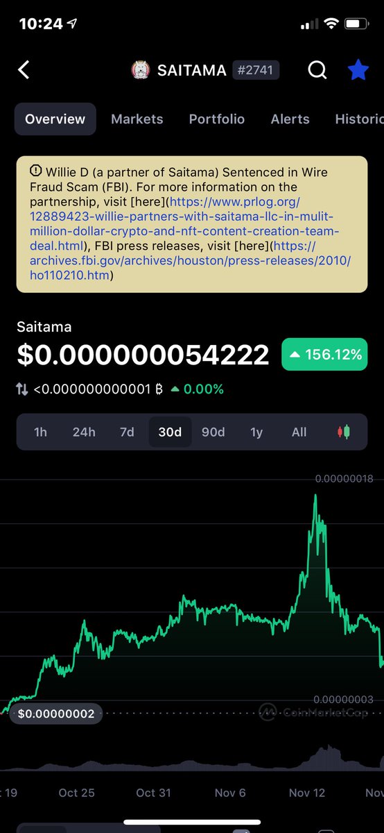 realDariusAllen's tweet photo. @InuSaitama @CoinMarketCap Why has this not been removed yet? https://t.co/DlubmNhaZE
