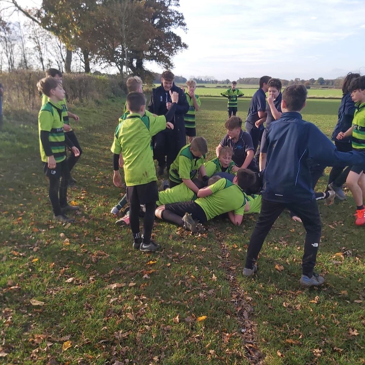 BHS_PEDept's tweet photo. Our Yr 8 boys enjoyed their Rugby Day at North Walsham Rugby Club. Coaching clinic followed by inter-school fixtures. BHOA player of the Day - Rohan. https://t.co/kUkp321hnZ