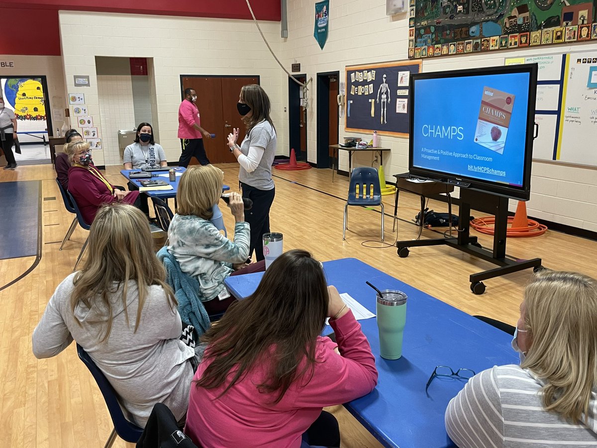 Principal @PaigeSmith77 addressing @ShortPumpES faculty yesterday before our Professional Learning faculty- totally amazed by this group of educators who are handing so much hardship right now with poise and grace. Love spending time at the Hive.