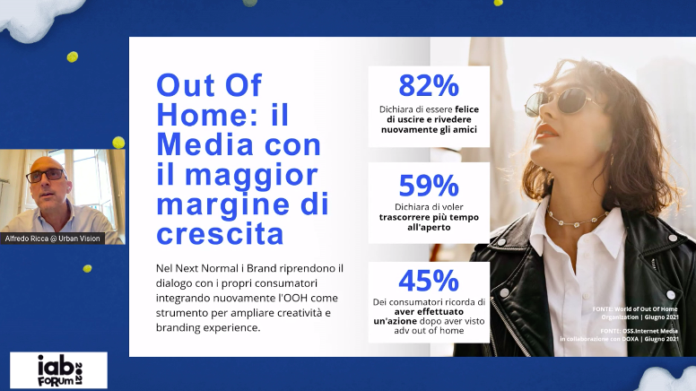 alebin8's tweet photo. 🔴#IABForum2021 #workshop #DOOH

📌BACK TO OUT OF HOME: i dati confermano di quanto tutti abbiano voglia di tornare a relazionarsi con le persone, avere contatti fisici e passare più tempo all'aperto. https://t.co/9EUhGQwucC