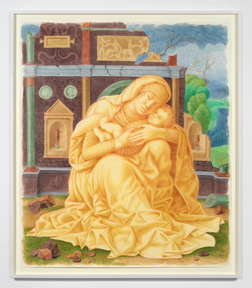 PPOWGallery's tweet photo. #ElijahBurgher, "Queen of the Forest" opens tomorrow! With a series of new, large-scale drawings, Burgher returns to in-depth figuration after years cultivating a remarkably intimate code of sigils, emblems, and abstraction. Stop by the opening of #QueenoftheForest Friday, 6-8pm. https://t.co/t47PLOJq4t