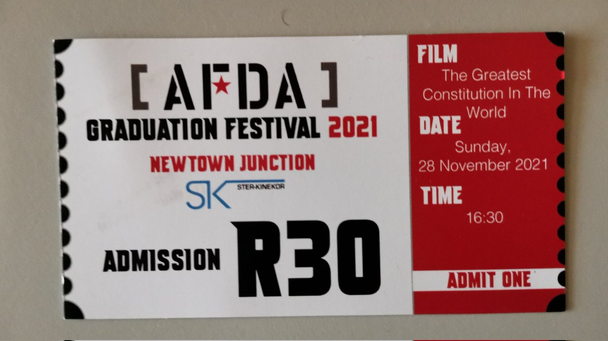 🕯️🕯️🕯️Twitterzens, I need to fill 100 seats of a STER KINEKOR cinema on 28 November at 16h00 for the official premiere of my film #TheGreatestConstitution as part of #Afda graduation film Festival 2021.tickets are R30🕯️🕯️🕯️
Kindly retweet as my audience r on ur tl