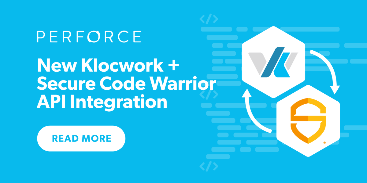 KlocworkSAST's tweet photo. Learn how the new Klocwork and @SecCodeWarrior API integration empowers developers to remediate errors quickly and continuously enhance their skillset. https://t.co/PhdVR2v4wo https://t.co/uxNdMIRjFm
