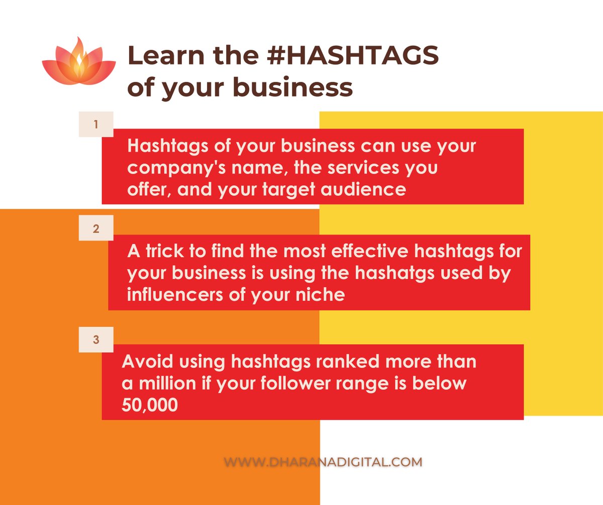 Not sure which hashtags to use? We have got you covered!

Here’s the 3 golden rules for you to follow that will help you streamline your hashtag efforts.

#HashtagGames #hashtags #corporatewellness #Wellnesscoaches #LinkedInmarketing #DharanaDigital
