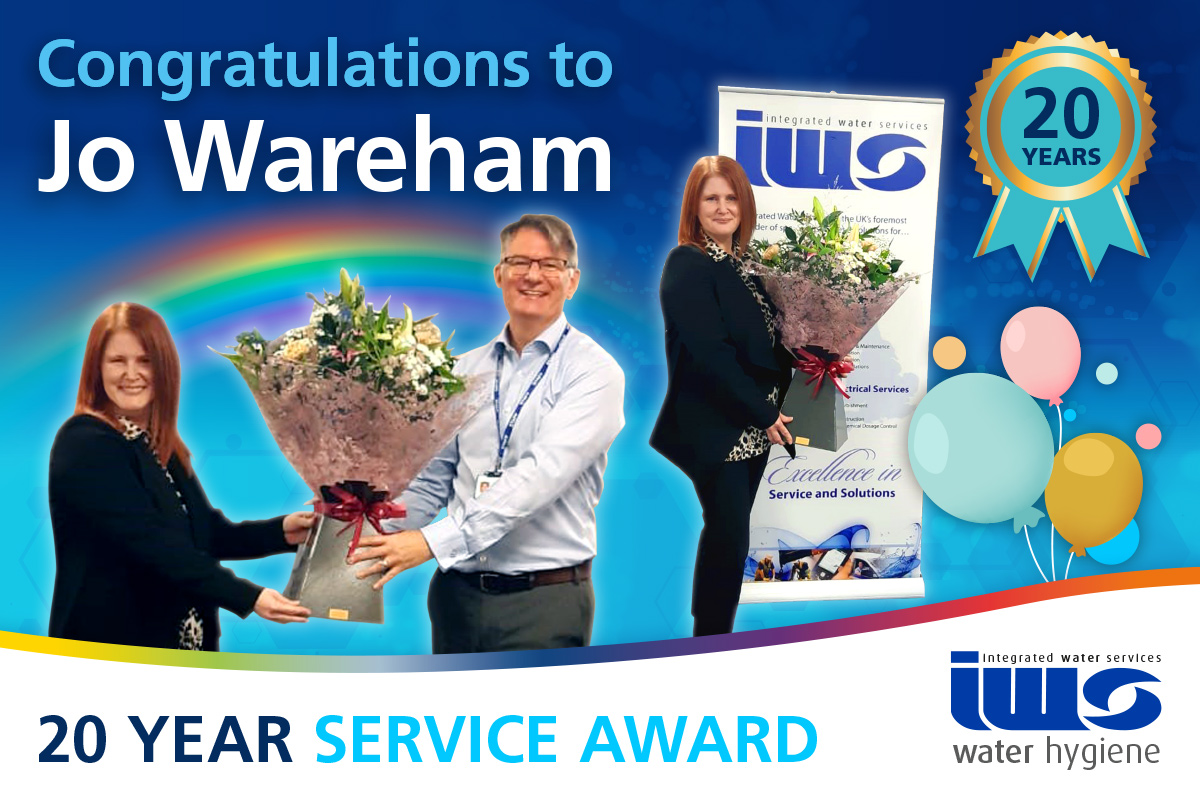 A big CONGRATULATIONS to our National Bid Manager, Jo Wareham for being a valuable part of our business for the past 20 years. What a great milestone to achieve! Thank you from us all at IWS Water Hygiene. 🎈🥳
