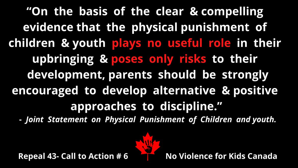 PickledTInker's tweet photo. We need a Canada that protects the healthy development of children. NO violence should be legally tolerated. NONE. #Repeal43 #ChildrensDay #Canada #Calltoaction #MentalHealthMatters https://t.co/GvceLytgfv