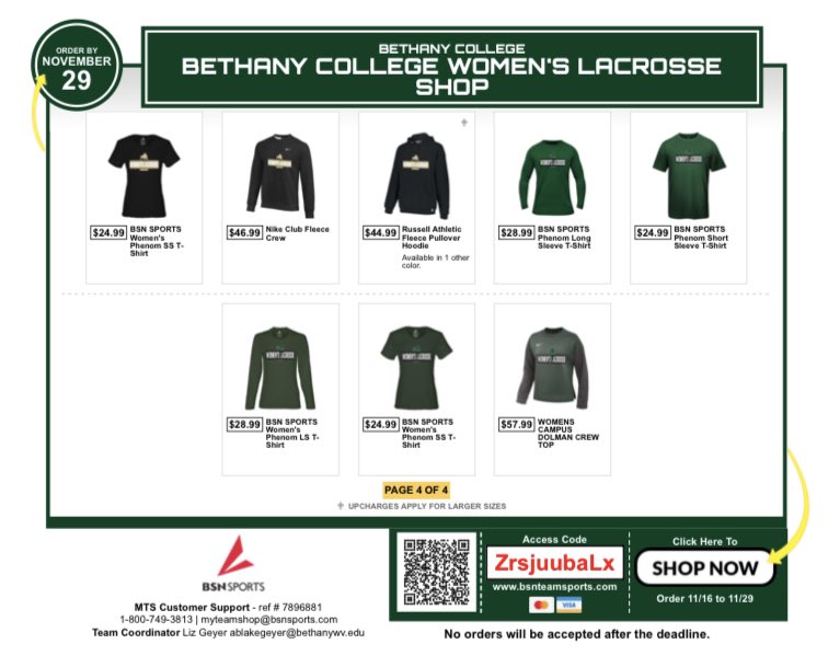 Check out our team store!! Closes Nov 29th and ships to home!! Can’t wait to see y’all looking great in Bison Stadium!! #LookingGood #RollBison bsnteamsports.com/shop/ZrsjuubaL…