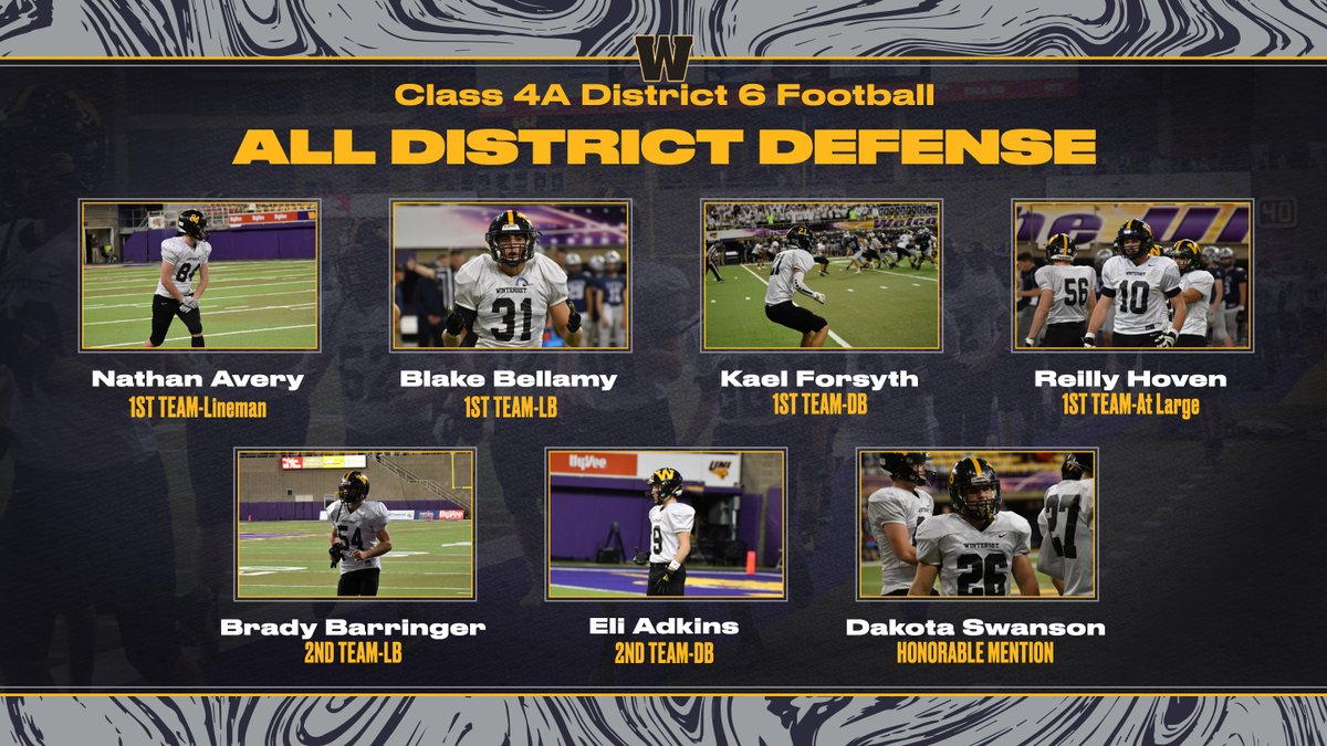 Congratulations to our players that were named to the All District football team!
#wintersethuskypride