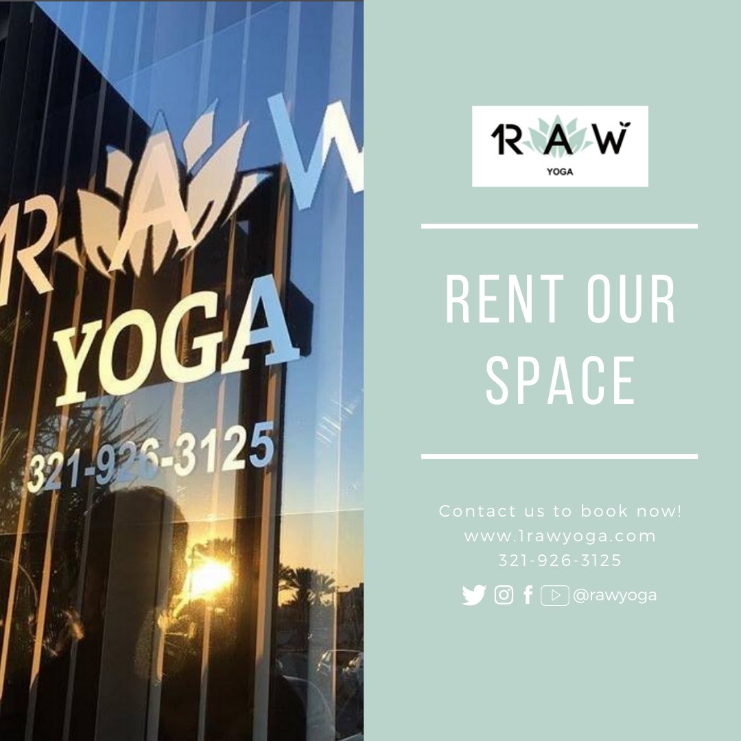 1RawYoga's tweet photo. Rent our space for the holidays or your next event! Contact us at 321-926-3125 to book now! https://t.co/gteENZTxWo https://t.co/DCQQNOSelo