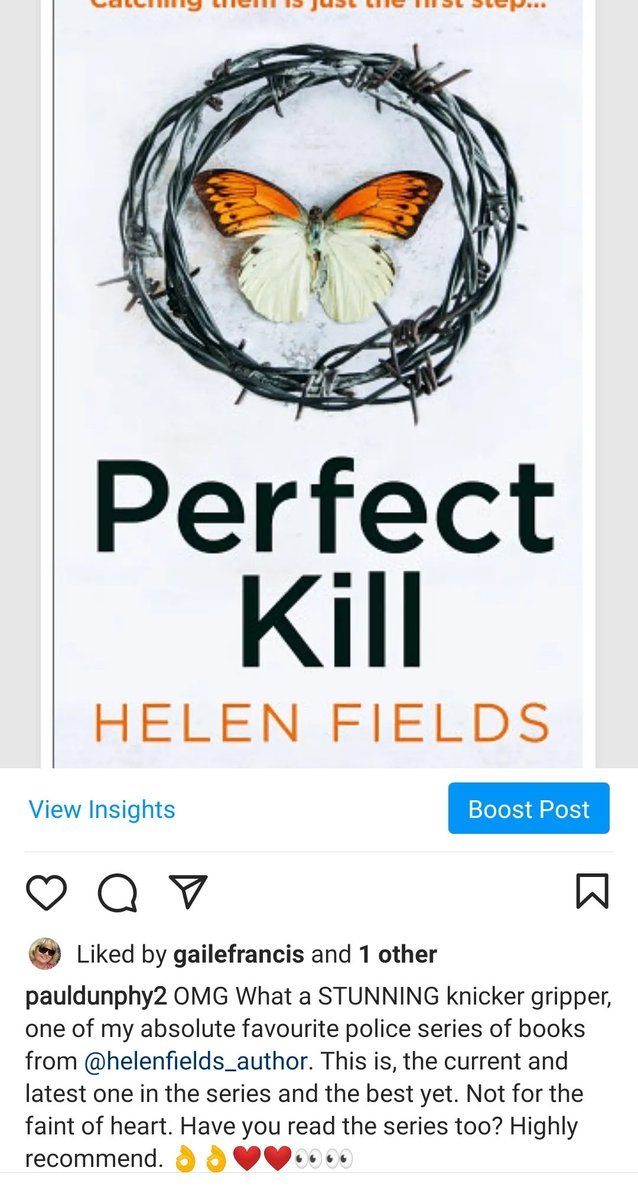 pauldunphy's tweet photo. @fionamsharp @Helen_Fields @wstonesdurham So looking forward to this! You are so lucky to get early copy. 😍 I just finished #PerfectKill! ⭐⭐⭐⭐⭐ #knickerGripper https://t.co/X6VmEe0ua7
