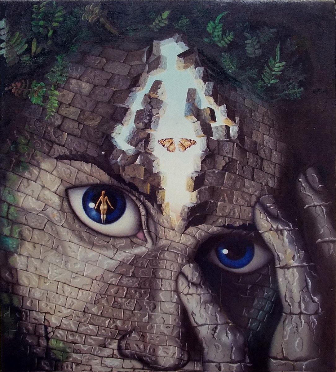 jorge_nazabal's tweet photo. The Man with the Discarded Wings; First Oil / canvas painted by me in 1996. 91 x 82 cm.
#cubanpainter #surrealism #oilpainting #figurativeart #contemporaryart #visionaryart #artofimagination #IgnacioNazabal https://t.co/qkZk0J1Xpk