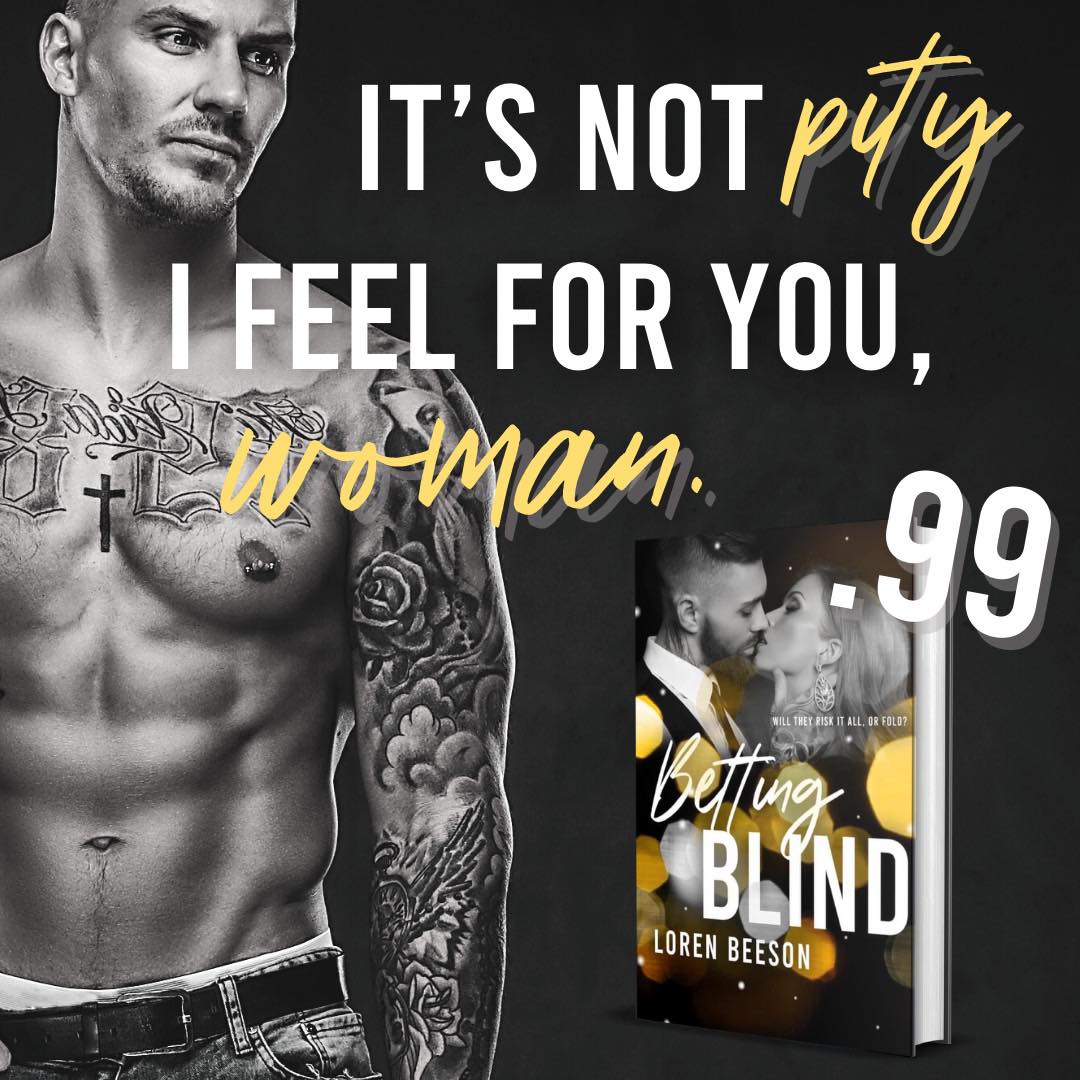 Joyffree's tweet photo. ✯✯✯ 99 CENTS ✯✯✯

Betting Blind by Loren Beeson

With their hearts on the table and a deck full of secrets, will they bet it all... or give up their hand?

Buy Now: https://t.co/yigBWWfh3v
@LorenBeeson @agarcia6510 https://t.co/tb2mvCfrzG