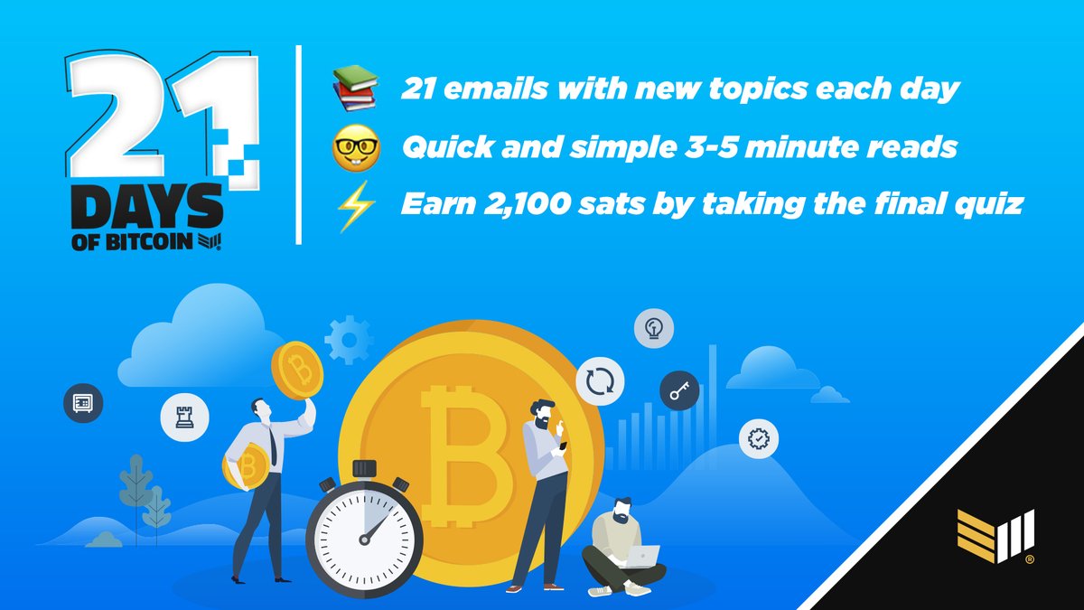 BitcoinMagazine's tweet photo. @tedcruz Earn 2,100 FREE sats with our Bitcoin 101 course ⚡️

+ 3 weeks of short daily educational emails 🧠
+ Learn Bitcoin fundamental concepts ✅
+ Take the final quiz to win sats 🤑

Enroll today: https://t.co/rQ2j5myHF4 https://t.co/gkXd1KoJlX
