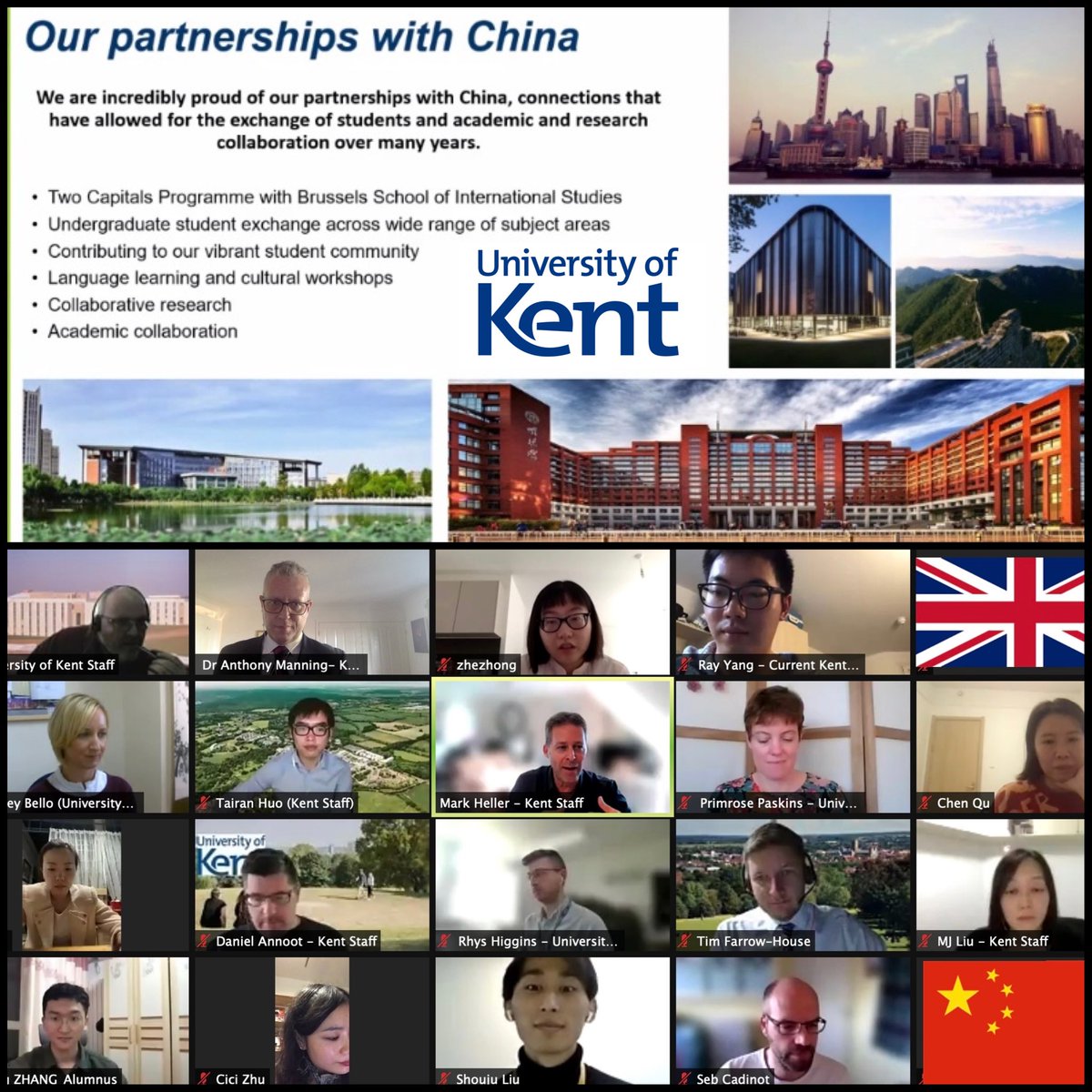 DrAntManning's tweet photo. It was brilliant to catch up today with future students, @UniKentAlumni and supporters of the @UniKent in China, via our Virtual Global Showcase event! it’s really important for us to link different sections of our community &amp; to listen to how you need us to support &amp; collaborate https://t.co/RI8oj7F6Wl