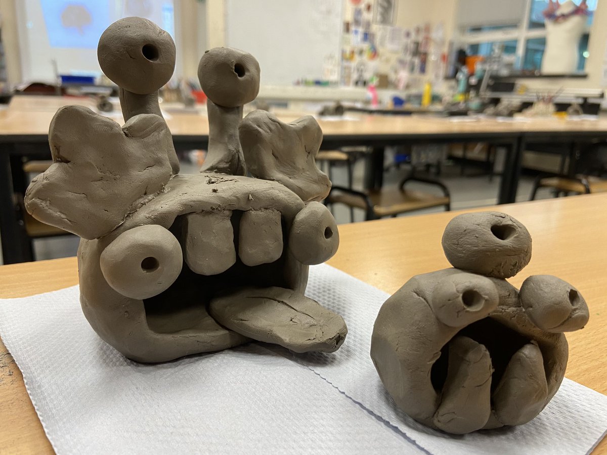 MrsWalkerArt's tweet photo. 2.16 have been learning to use clay to create their very own monsters! 👾
These are only a small selection of the amazing monsters that were created this afternoon! 🤩 https://t.co/kFBYeJgEGJ