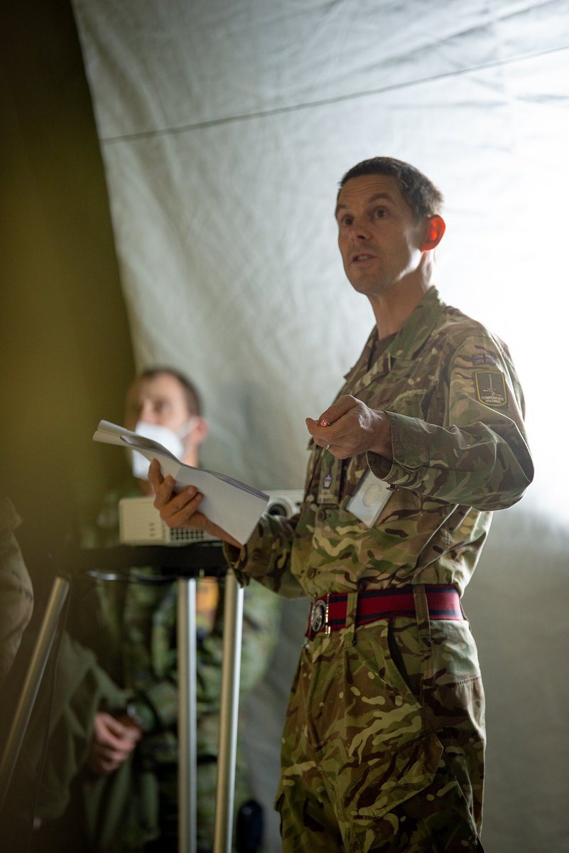 1GENLCorps's tweet photo. Before the scenario starts, we had our final ROC-drill today. A ROC-drill is a coordination and synchronisation meeting between all participating units, to understand how to act and how to react. After a MapEx in the afternoon, we were ready to go! #ALSW21 #WeAreNATO https://t.co/MIjx4Ldnjq