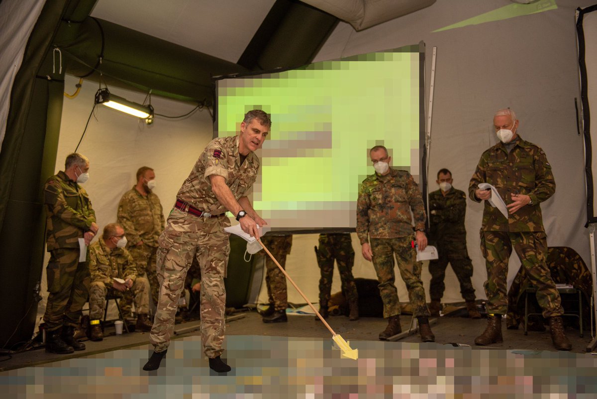 1GENLCorps's tweet photo. Before the scenario starts, we had our final ROC-drill today. A ROC-drill is a coordination and synchronisation meeting between all participating units, to understand how to act and how to react. After a MapEx in the afternoon, we were ready to go! #ALSW21 #WeAreNATO https://t.co/MIjx4Ldnjq