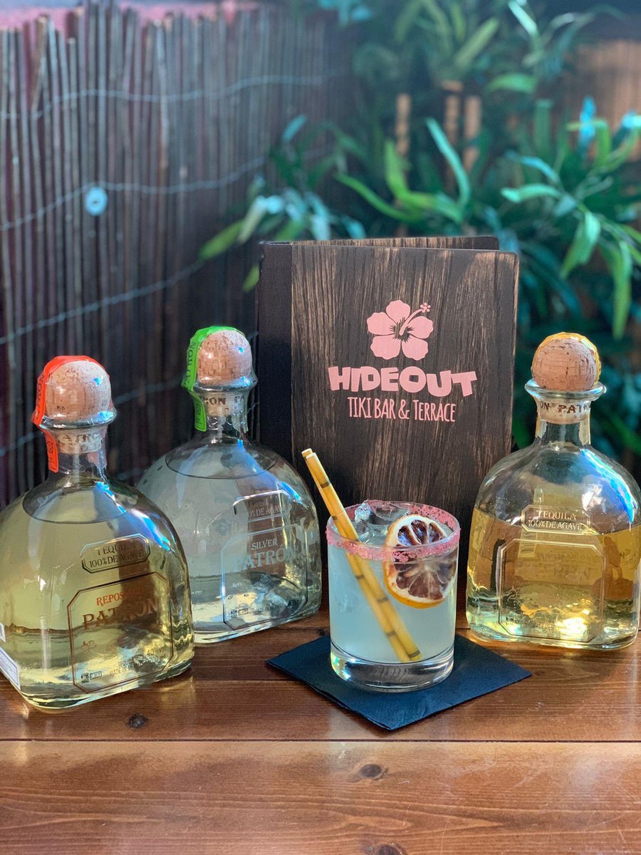 Tequila tasting with <a href="/Patron/">Patrón Tequila</a> 

WEDNESDAY 1ST DECEMBER
7:00PM

INCLUDES
* Patron Margarita on arrival
* Guest speakers from Patron
* Tequila tasting Silver, Anejo &amp; Reposado
* Mexican Street food

TICKETS £25
Please contact Tom on
07740108654 or email us on
info@hideout-tiki.com
