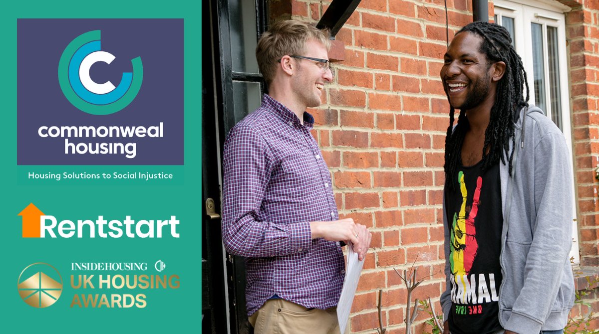 CommonwealTweet's tweet photo. One week until the @UKhousingawards! 

Our #Freedom2Work project has been shortlisted in the Homelessness Partnership of the Year category.🎉 

Working with @Rentstart, we helped 75% of clients find work and 50% into independent housing. https://t.co/hhZplL1NOD