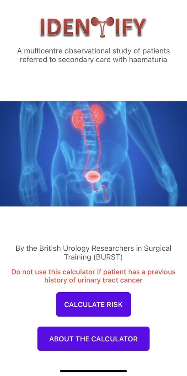 mrSinanK's tweet photo. Using IDENTIFY risk calculator now 4 haematuria clinic.
43.9% risk pt- large bladder ca found
9.7% risk pt - normal flexi & ultrasound, discharged
1.3% Low risk pt, normal ultrasound. Discussion with pt: decision together not to perform flexi
#researchinaction #IDENTIFY_study https://t.co/OtOIHZTo5t