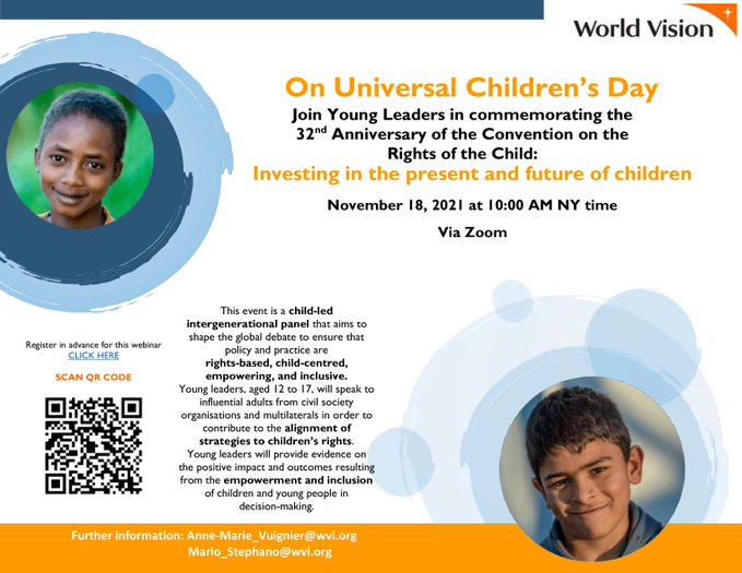 DanaBuzducea's tweet photo. Such a privilege to be in this conversation with  brilliant young leaders @Dola_Reba and @JasonKM13  celebrating the 32the anniversary of the Convention on the Rights of the Child. #WorldChildrenDay https://t.co/vw9RPrK3bW
