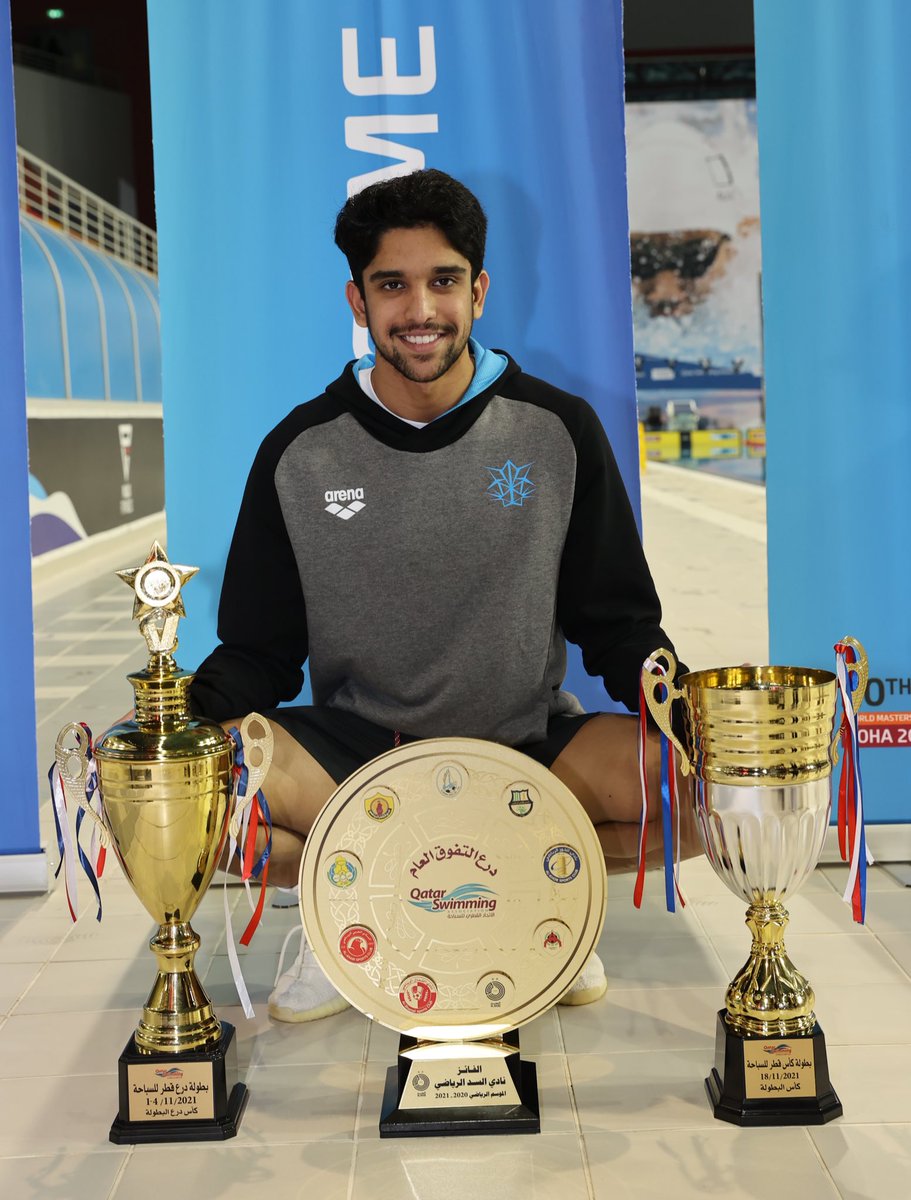 QATARAQUATICS's tweet photo. درع التفوق العام سداوي للموسم الرياضي ٢٠٢١ 
ألف مبروك لنادي السد الرياضي واللاعبين والجهازين الفني والإداري هذا التفوق @alsadd_swim https://t.co/DZt2YgysXi