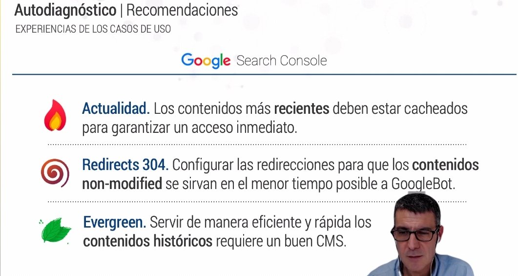 Hiberus's tweet photo. Sancha da recomendaciones a tener en cuenta para mejorar las métricas de nuestro medio.
✅ Cachear los contenidos de actualidad
✅ Redirecciones 304 Not Modified para notificar a Google los contenidos sin cambios
✅ Mostrar contenido histórico de forma eficiente #itMediaDay https://t.co/9SI26zECzx