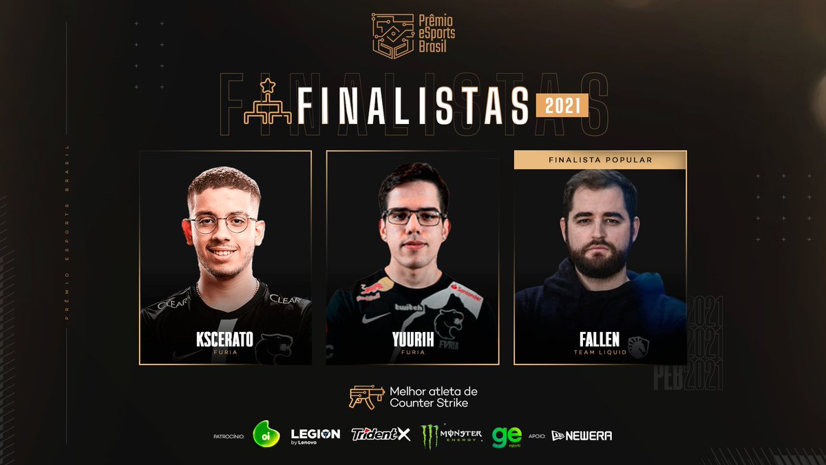 kaosggcs's tweet photo. Os finalistas da categoria de Melhor Atleta de cs:go são: @kscerato, @yuurih e @FalleNCS

#premioesportsbr #peb2021 #CsGO https://t.co/BwxvuEseIH