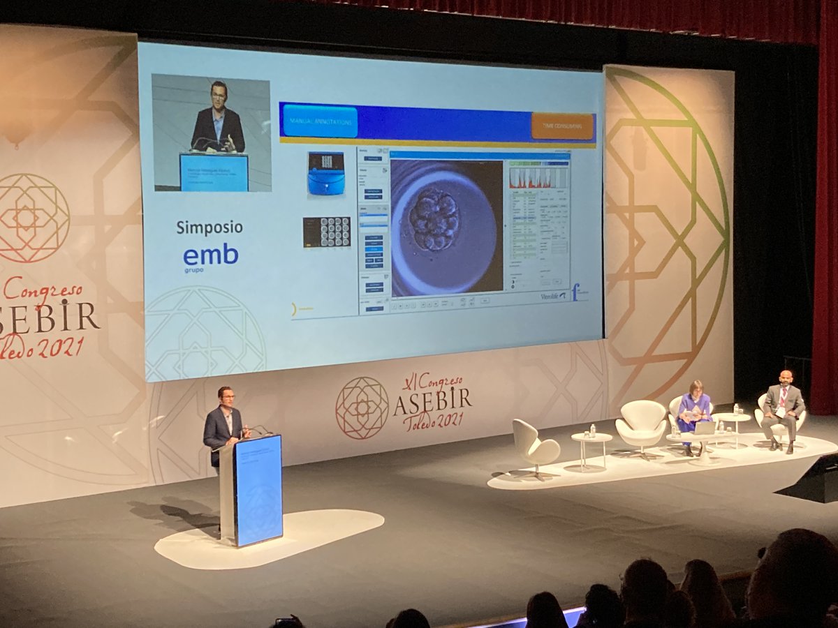 ASEBIRreprod's tweet photo. Comienza en el #CongresoASEBIR21 el simposio de GRUPO EMB: “Evaluation Technology from Vitrolife” con Marcos Meseguer de IVIRMA, Valencia
Benefits of automatic embryo selection; iDAScore https://t.co/dZ7IomIfUg