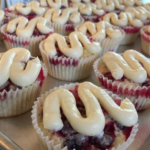 fresh everything bagel bombs and
cranberry poppyseed cupcakes!