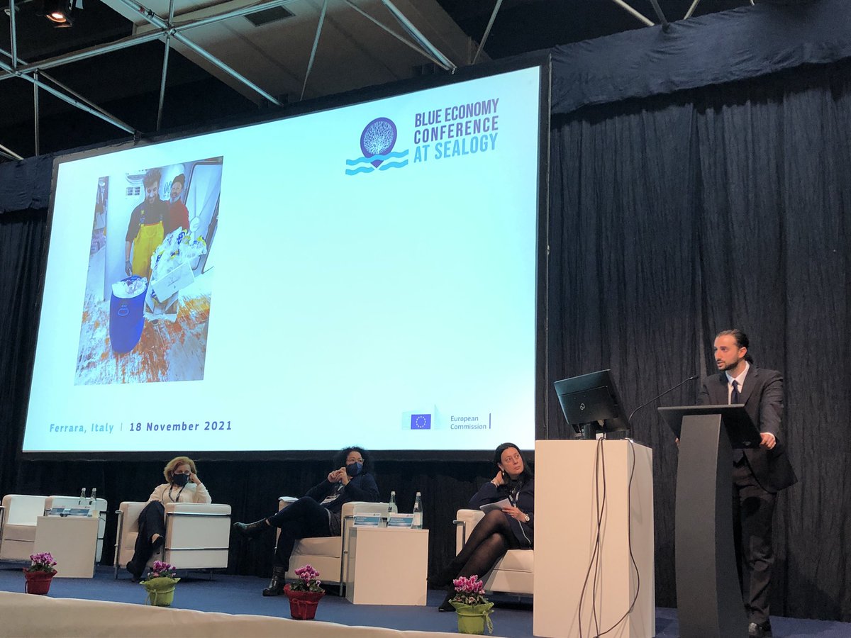 sheilaheymans's tweet photo. Last session today of the #BlueEconomy conference at @sea_logy on #BlueKnowledge hosted by @stracma … with a good talk by the Head of Policy and Finance at ENALEIA @EMarineBoard @EcoScopium https://t.co/oAfhwgFPTf